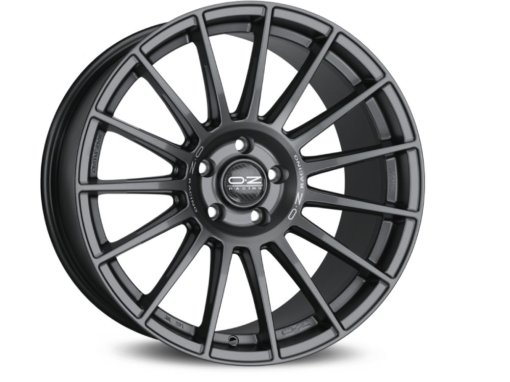 OZ Superturismo Dakar 21x11" 5x130 ET58, Flat Graphite, Silver Lettering