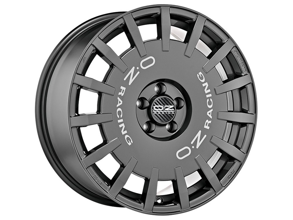 OZ Rally Racing 17x8" 5x108 ET45, Dark Graphite
