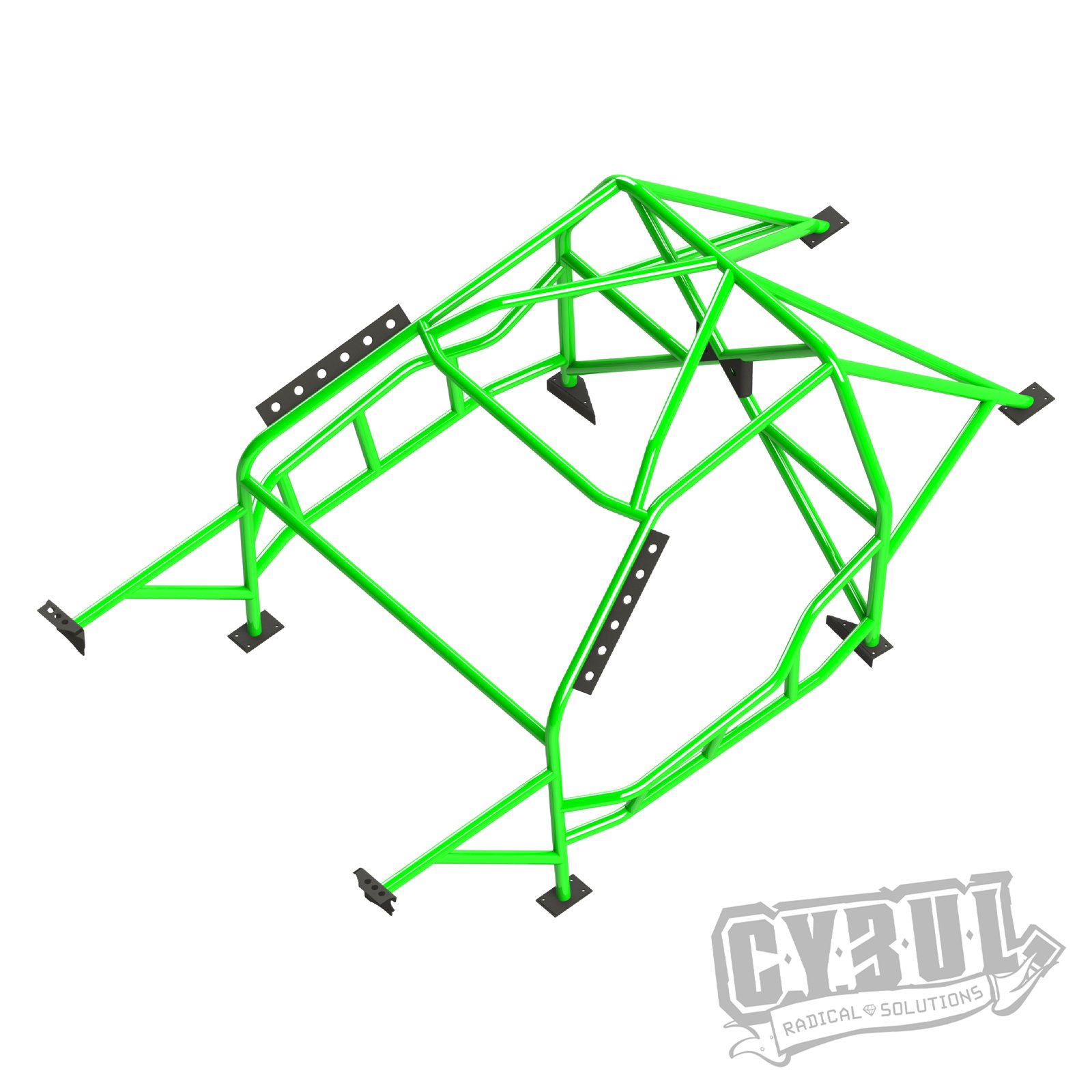 Cybul Multipoint Weld-In Roll Cage V4 Nascar for BMW E46 Sedan