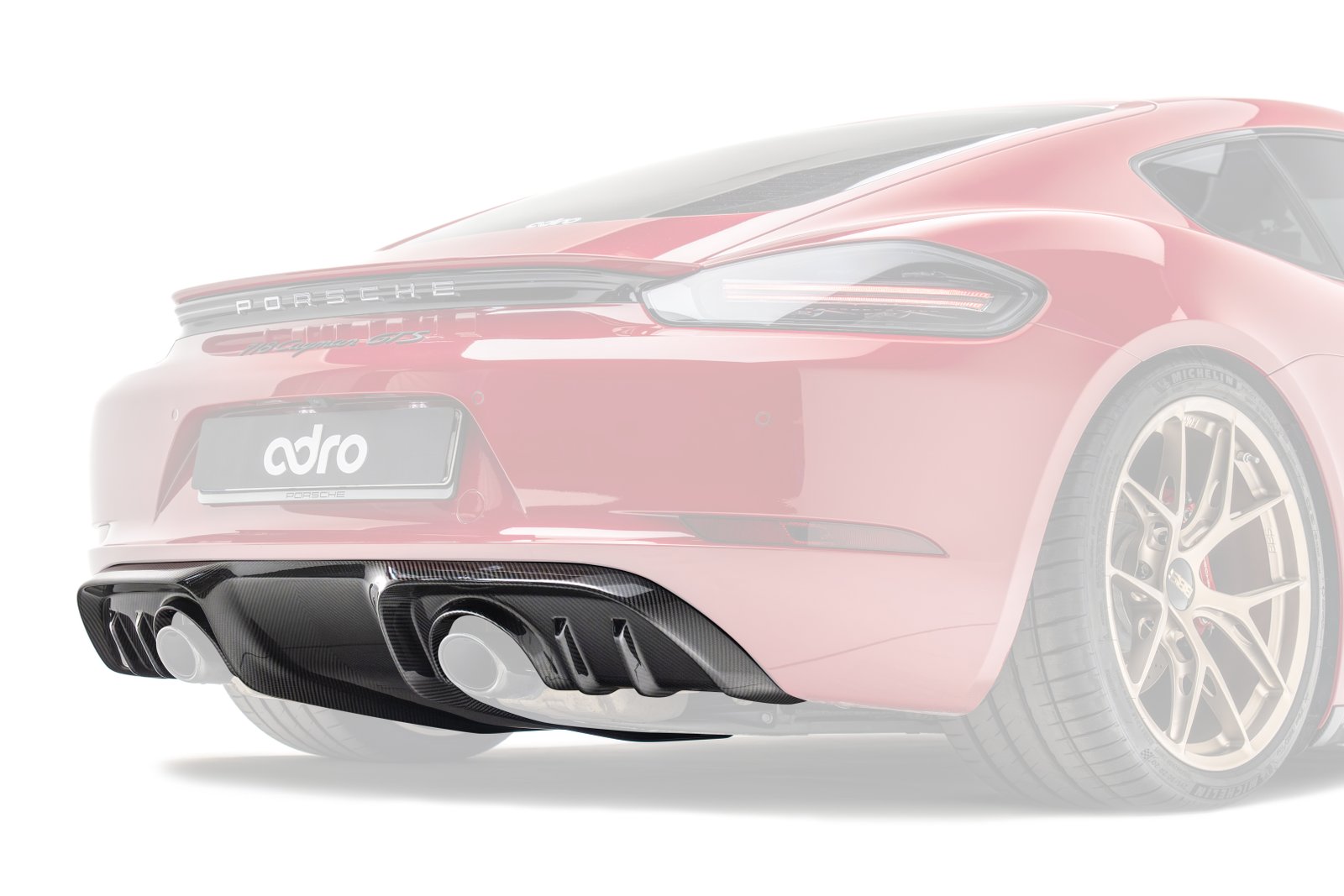 Adro Rear Diffuser for Porsche Cayman 718