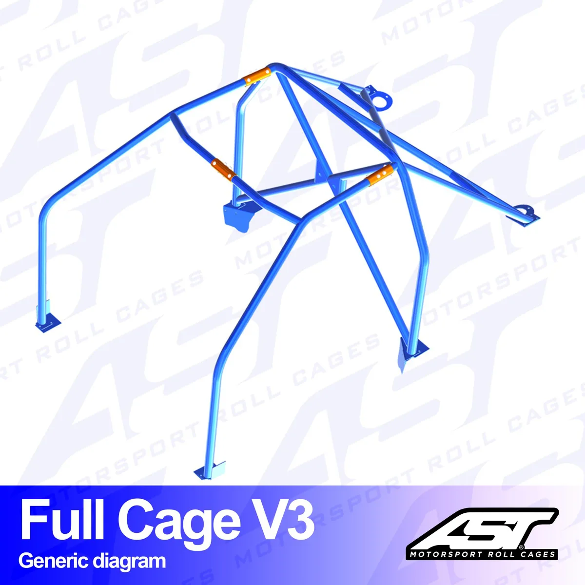 AST Rollcages V3 Bolt-In 6-Point Roll Cage for Citroen AX - Image 2