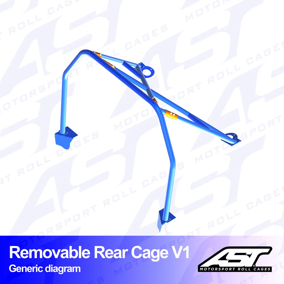 AST Rollcages V1 Removable Bolt-In Rear Roll Cage for Nissan Primera P10 - Image 2