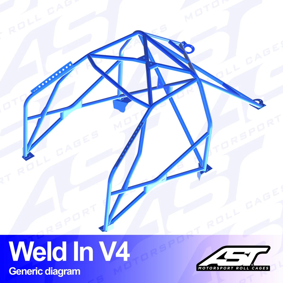 AST Rollcages V4 Weld-In 8-Point Roll Cage for BMW E30 Touring, 4WD - Image 2