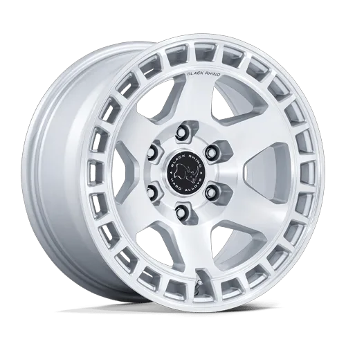 Black Rhino BR022 Bahari 17X9 6x139.7 ET40, Gloss Silver, Machined Face