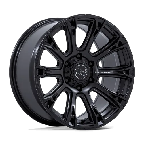Black Rhino BR020 Diamondback 17X9 6x139.7 ET12, Flat Black