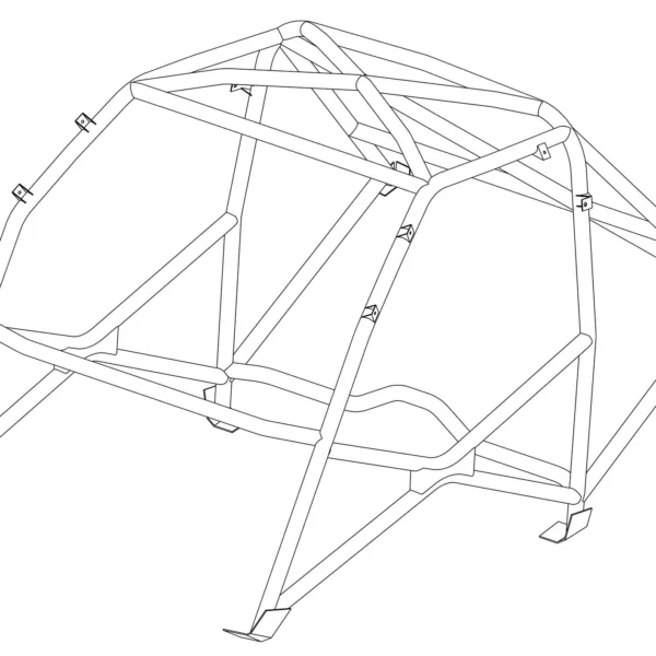 Custom Cages Historic Weld-In Roll Cage for Mini Seven & Miglia - FIA
