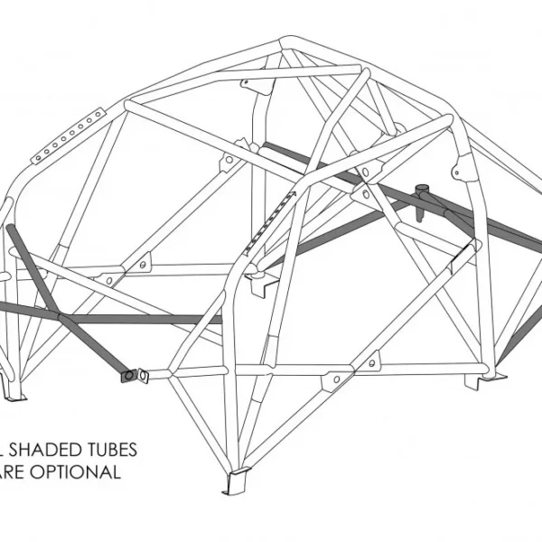 Custom Cages Multipoint Weld-In Roll Cage for Toyota Yaris GR - FIA