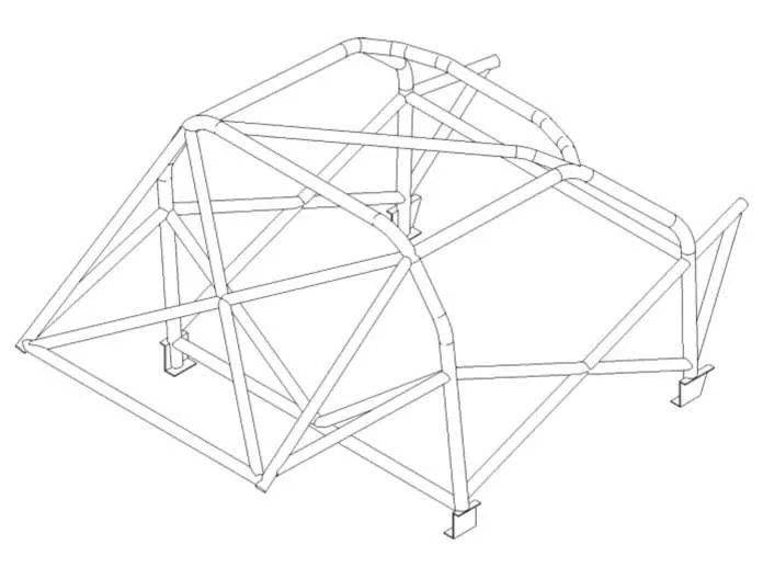 Custom Cages Multipoint Weld-In Roll Cage for Volkswagen Golf 4 - FIA