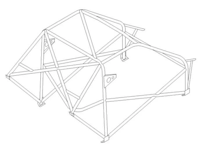 Custom Cages Historic Weld-In Roll Cage for Mini GPA - FIA