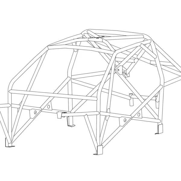 Custom Cages Multipoint Weld-In Roll Cage for BMW E36 4-Door, inc. M3 - FIA