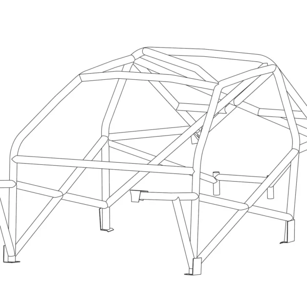 Custom Cages Multipoint Weld-In Roll Cage for BMW E36 4-Door, inc. M3 - FIA