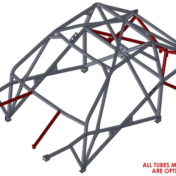 Custom Cages Multipoint Weld-In Roll Cage for BMW E36 Compact - FIA