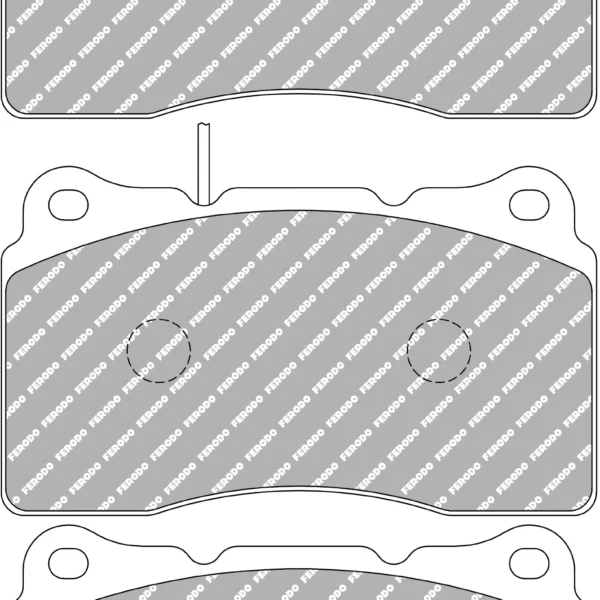 Ferodo DS Uno Front Brake Pads for Peugeot 807 (2002+)