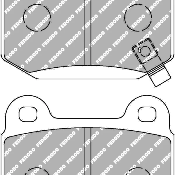 Ferodo DS2500 Rear Brake Pads for Nissan Skyline R34 GT-R (98-02)