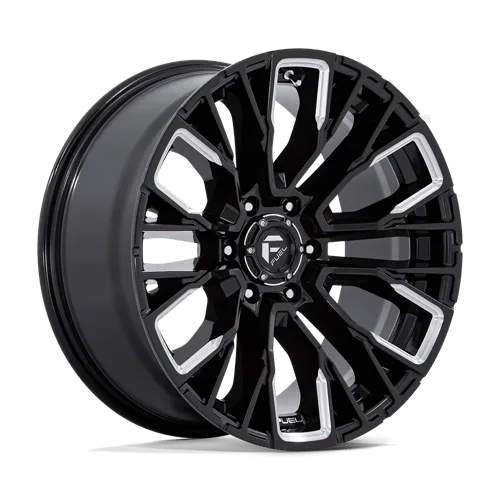 Fuel D849 Rebar 20X9 6x139.7 ET1, Gloss Black Milled
