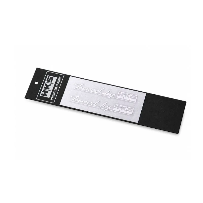 HKS "Tuned By HKS" White Stickers (12 cm)