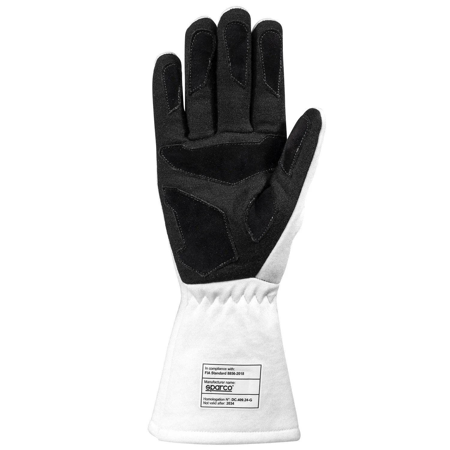 Sparco Land Classic Martini Racing Gloves, White (FIA) - Image 2