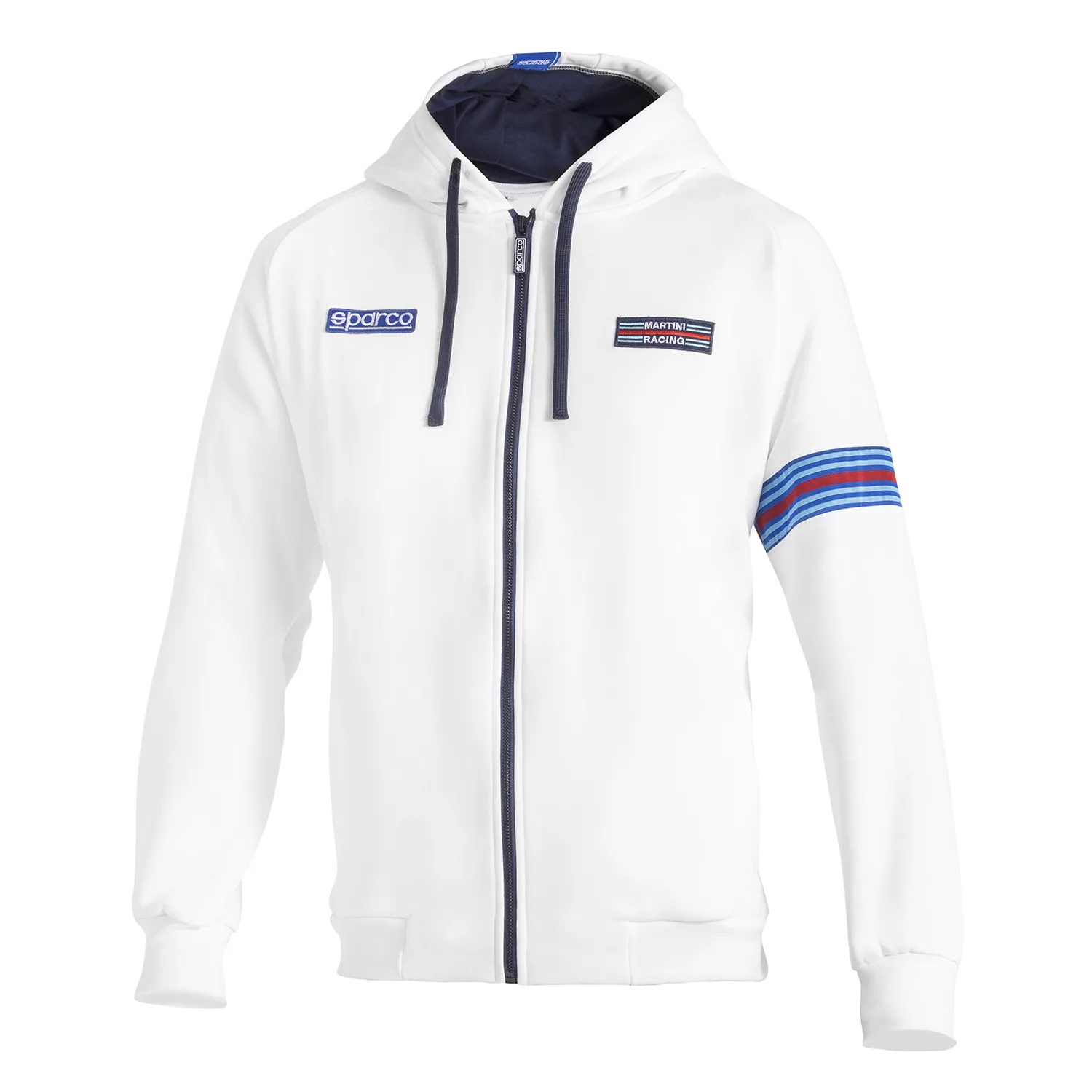 Sparco Martini Racing Hooded Full Zip, White