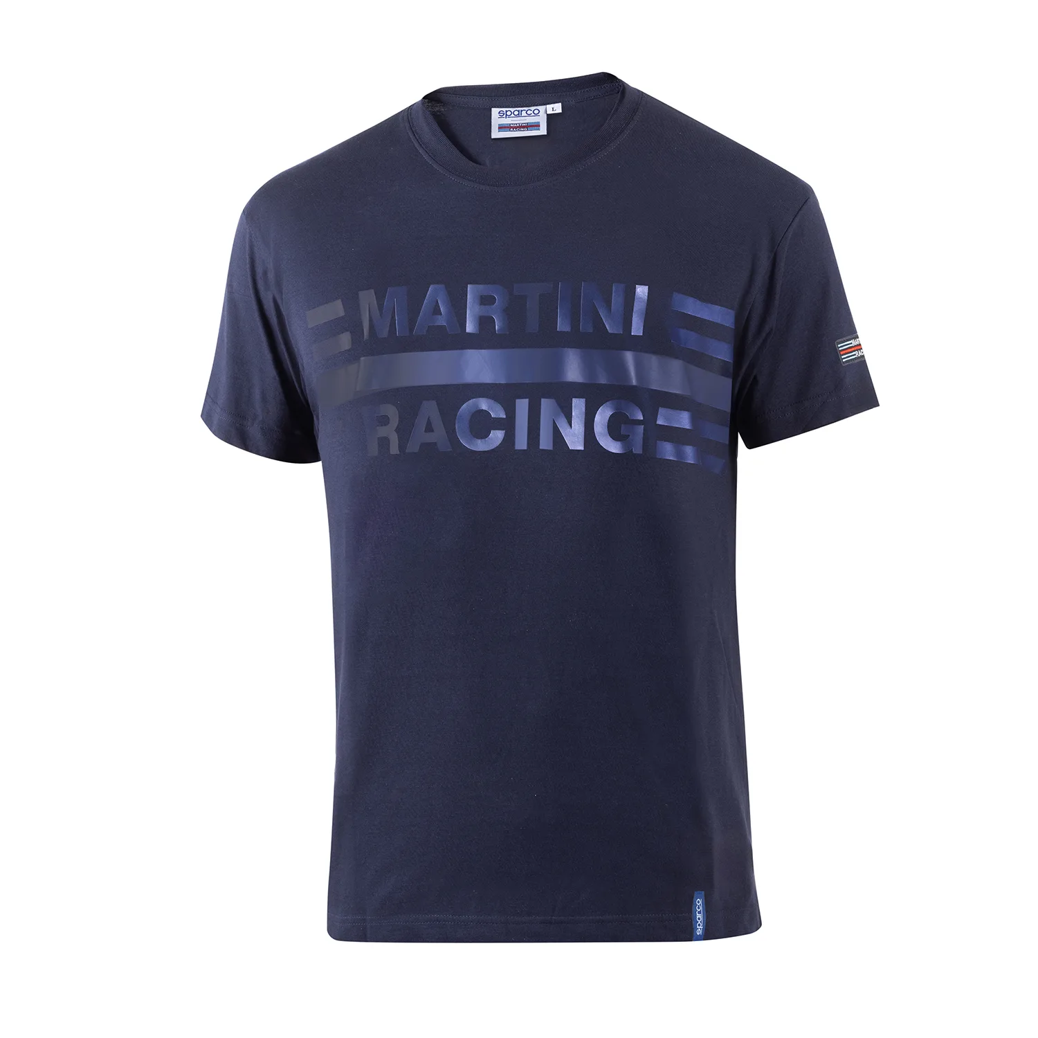Sparco Martini Racing Big Logo T-Shirt, Navy Blue