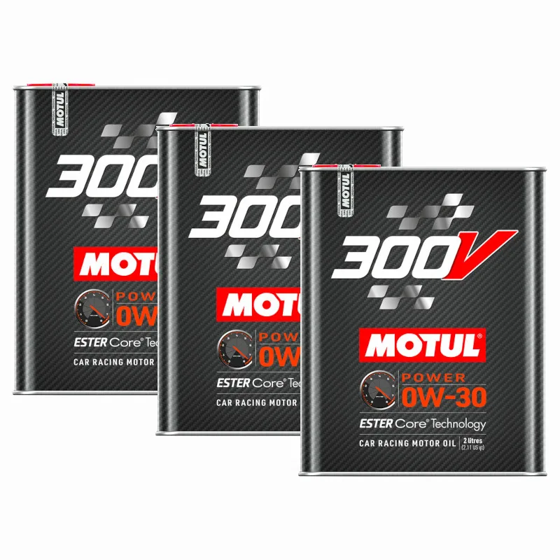 Motul 300V Power 0W30 Engine Oil Bundle (3 x 2L)