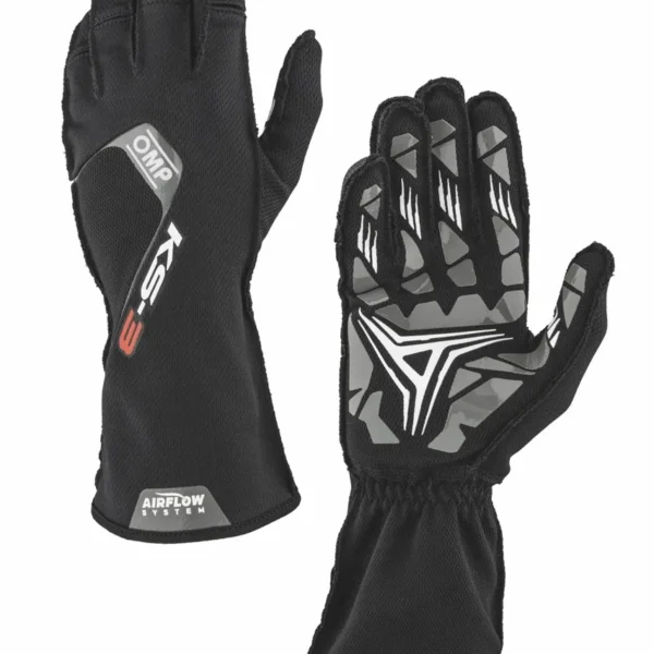 OMP KS-3 Kart Gloves Black