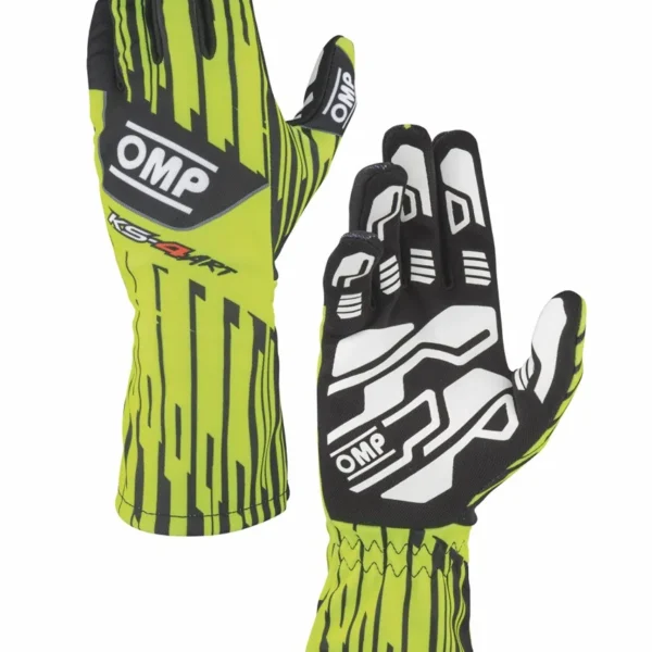 OMP KS-4 ART Kart Gloves Fluo Yellow / Black
