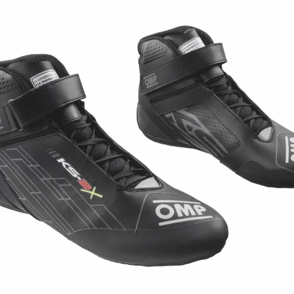 OMP KS-2X Kart Shoes Kids Black (FIA)