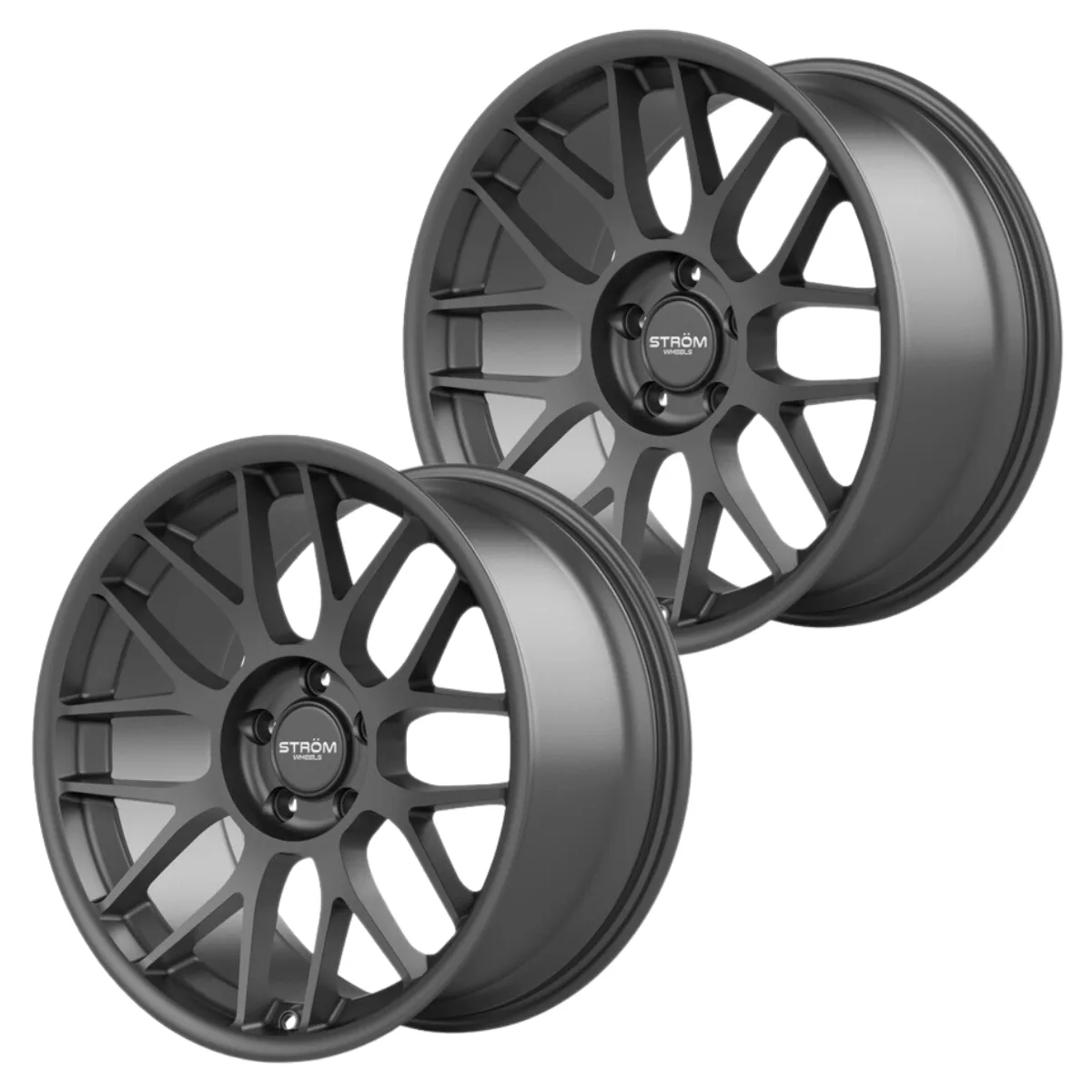 Set of 2x Ström STR2 19x9.5" 5x120 ET27, Gunmetal